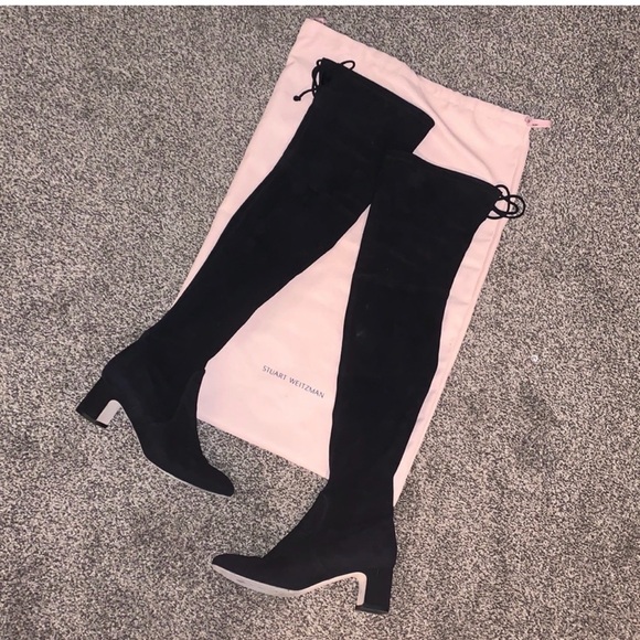 Blogger favorite Stuart Weitzman over the knee suede boots - Picture 2 of 4